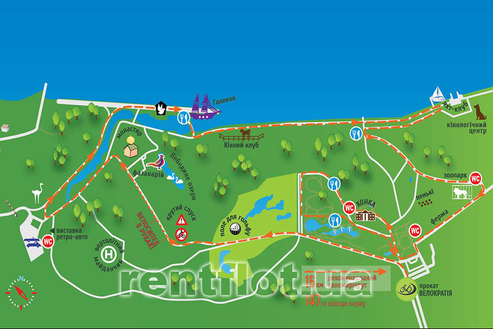 Увеличить фото карты Межигорья Карта Межигорья