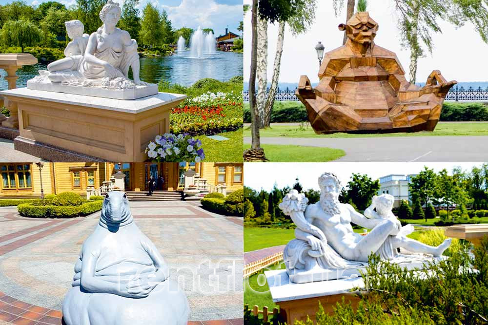 Увеличить фото скульптур в Межигорском парке Скульптуры в Межигорском парке