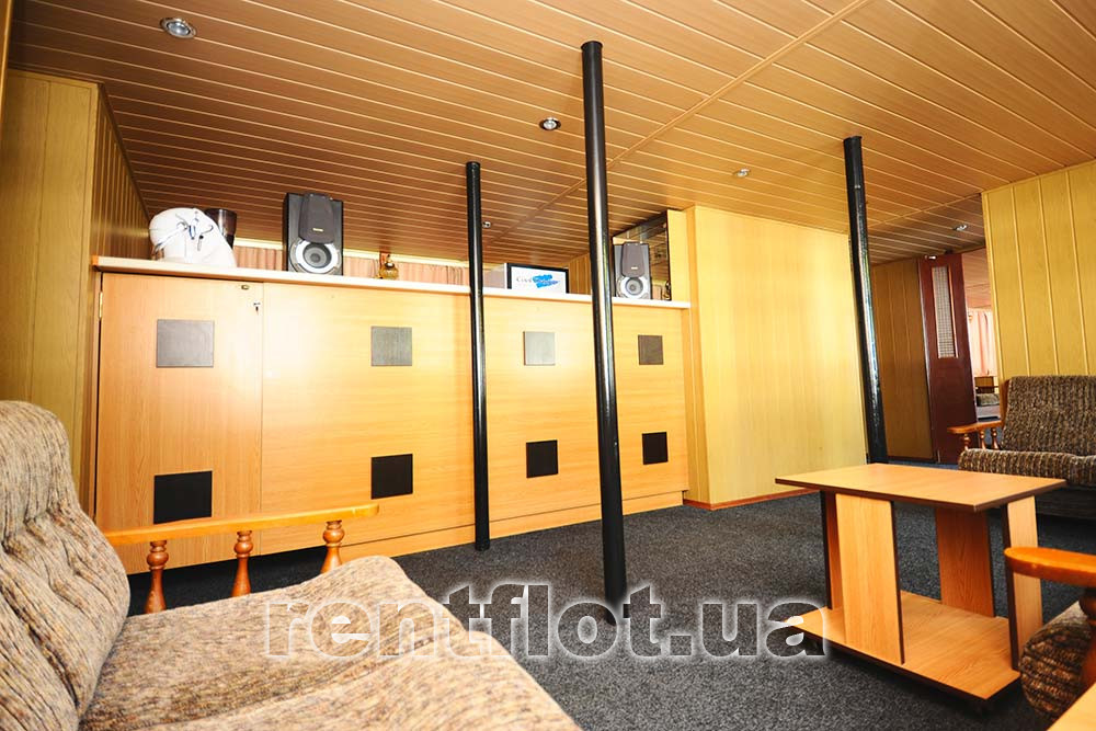 Enlarge photo of the bar on the lower deck of the motor ship Rezon Bar on the lower deck of the motor ship Rezon