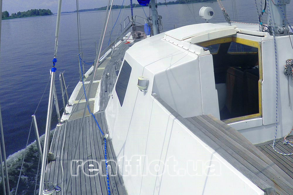 Passage on the port side of sailing yacht Australia