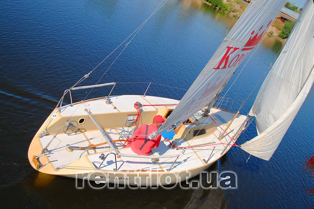 Увеличить фото парусной яхты Борей вид сверху Парусная яхта Борей вид сверху