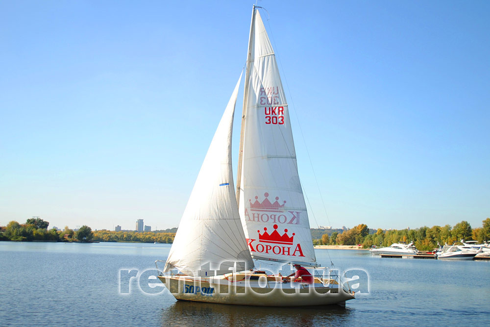 Увеличить фото яхты Борей под парусами Яхта Борей под парусами