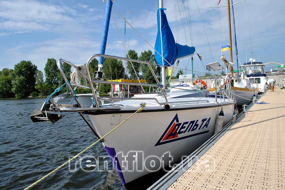 Enlarge photo of sailing yacht Delta near the pier Sailing yacht Delta near the pier