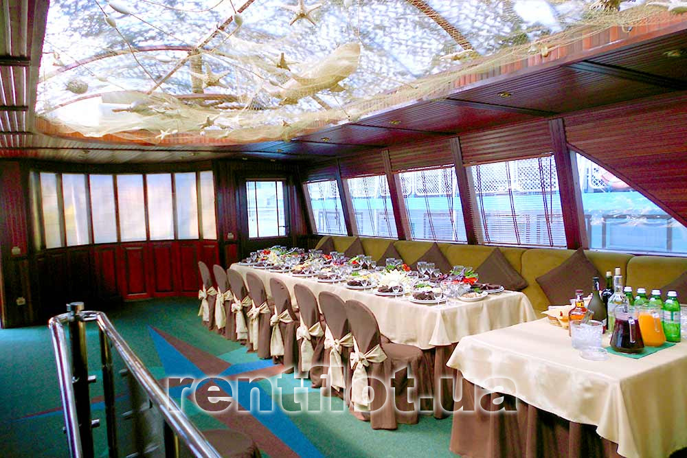 Enlarge photo of the banquet on the motor ship Edem Banquet on the motor ship Edem