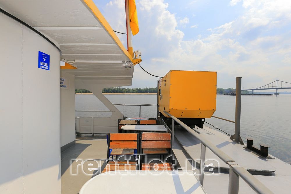 Enlarge photo of the terrace on the ship Hoverla Terrace on the ship Hoverla