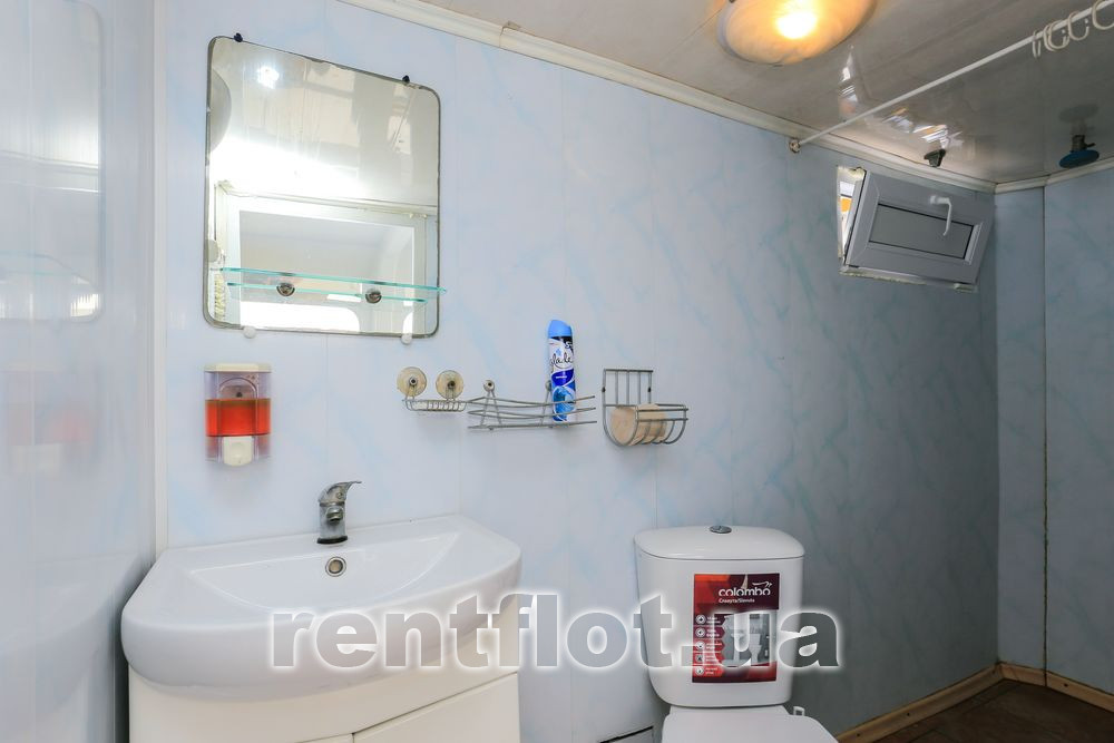 Enlarge photo of the second latrine on the motor ship Hoverla The second toilet on the motor ship Hoverla