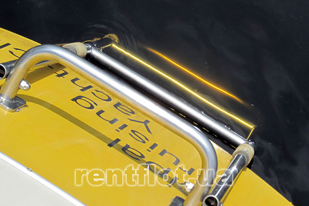 Ladder for launching on sailing yacht Queen