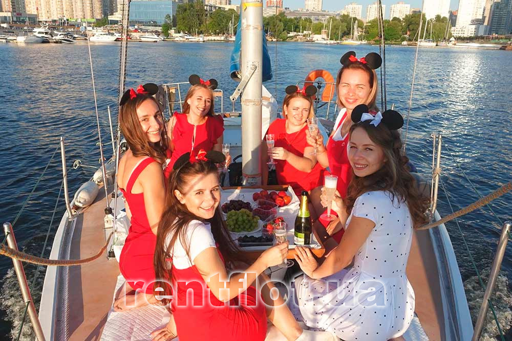 Holiday trip on the yacht Volya