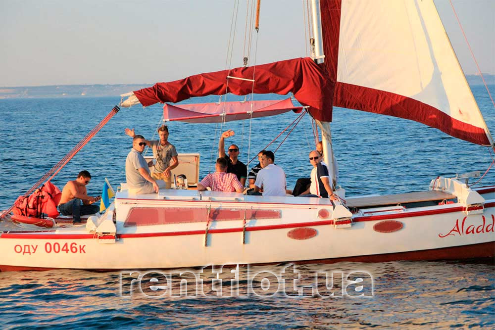 Enlarge photo of the bachelor party on the Aladdin catamaran Bachelor party on catamaran Aladdin
