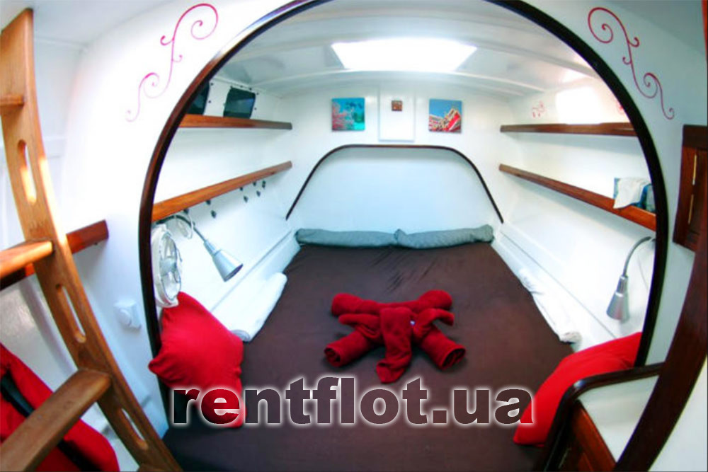 Enlarge photo of the cabin of the catamaran Sindbad Catamaran cabin Sindbad