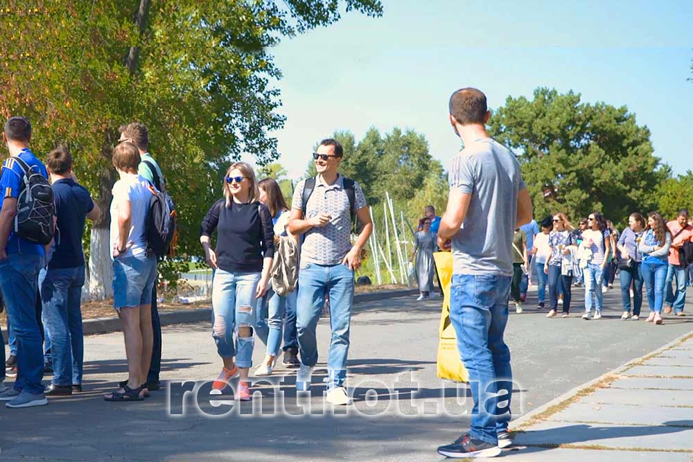 Enlarge photo of the teams of the corporate sailing regatta in Obolon Teams of the corporate sailing regatta in Obolon