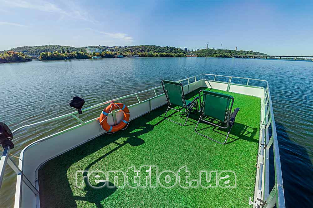 Enlarge photo of the upper deck of the Party Cruiser Barbara Upper Deck Party Cruiser Barbara