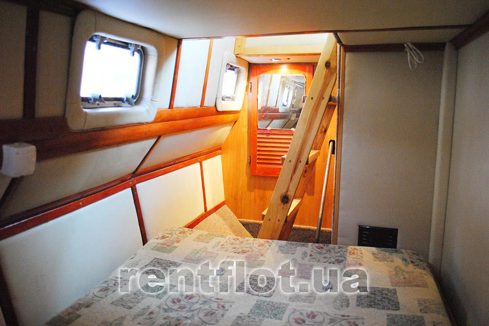 Enlarge the photo of the internal gangway to the cabin of the motor ship Svoy Internal ladder to the cabin of the motor ship Svoy