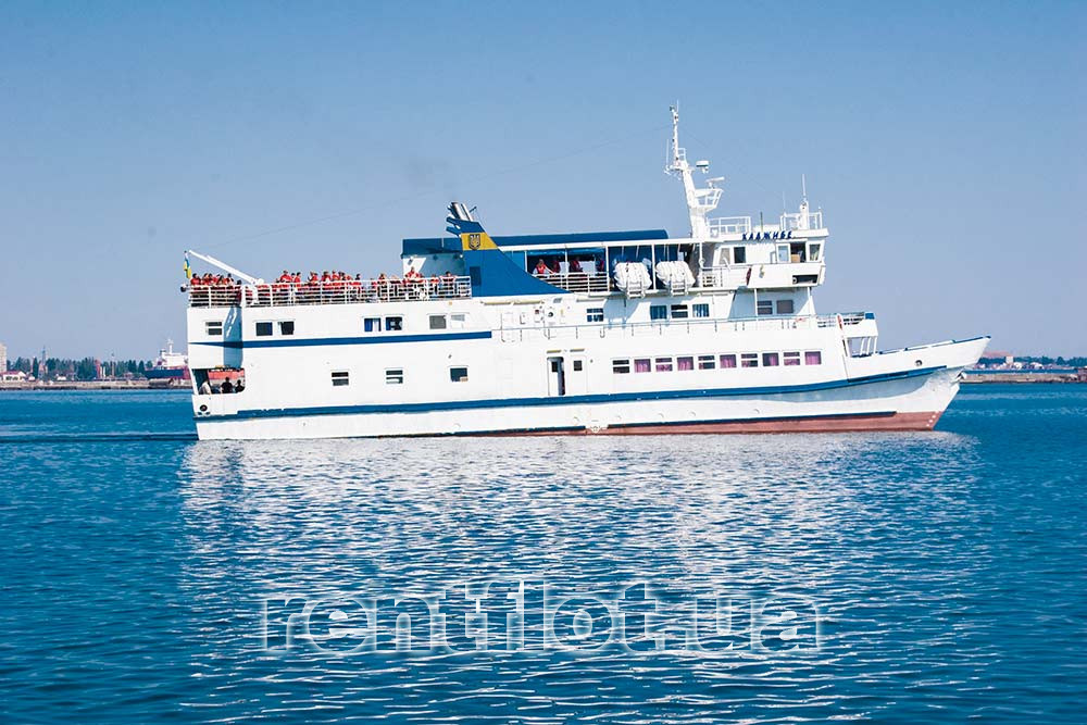 Enlarge photo of exterior view of motor ship catamaran Hadzhibey Exterior view of motor ship catamaran Hadzhibey