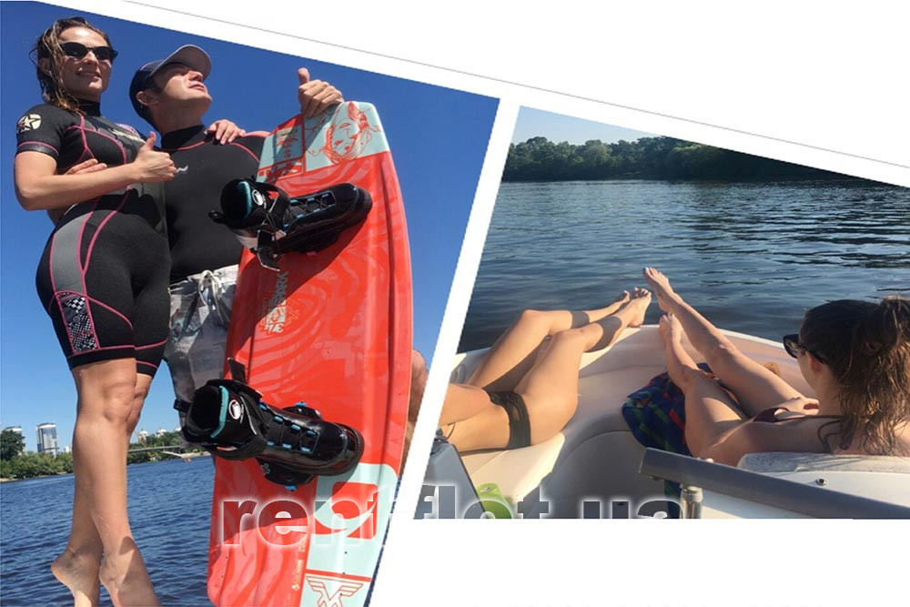 Wake-rest on the boat Bayliner-175 Wake