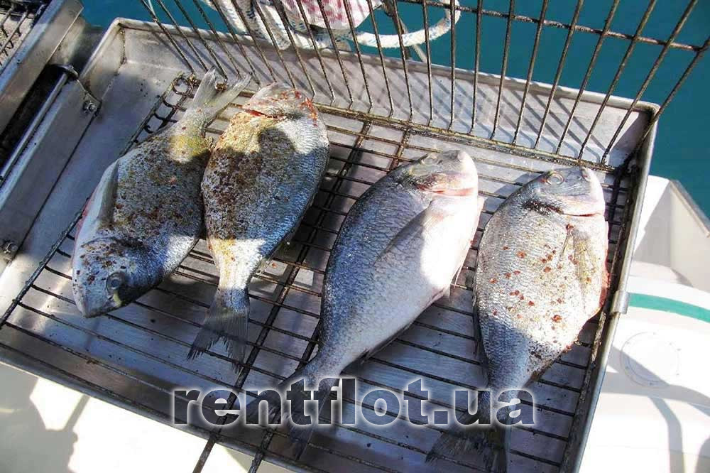 Enlarge photo of fish barbecue on catamaran Ocean Fish BBQ on the Ocean catamaran