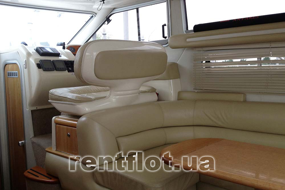 Enlarge photo of banquet seats in the saloon of motor yacht Sea Line-33 Banquet places in the saloon of the motor yacht Sea Line-33