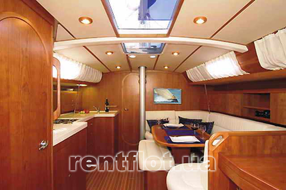Enlarge photo of the saloon of sailing yacht Blank The saloon of the sailing yacht Blanca