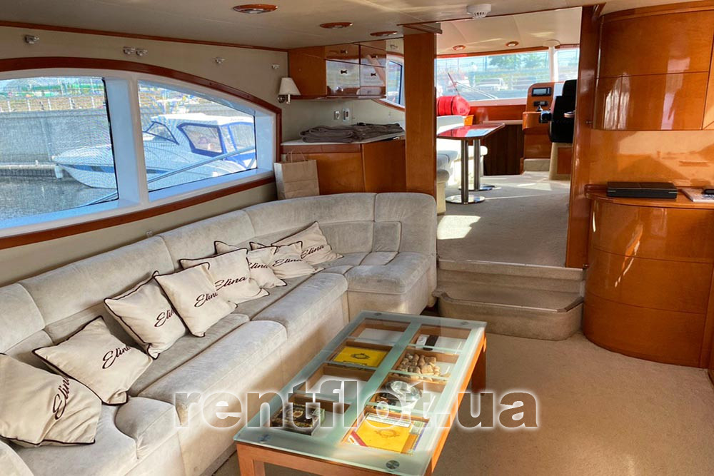 Enlarge photo of the aft saloon of motor yacht Elina Aft saloon of motor yacht Elina
