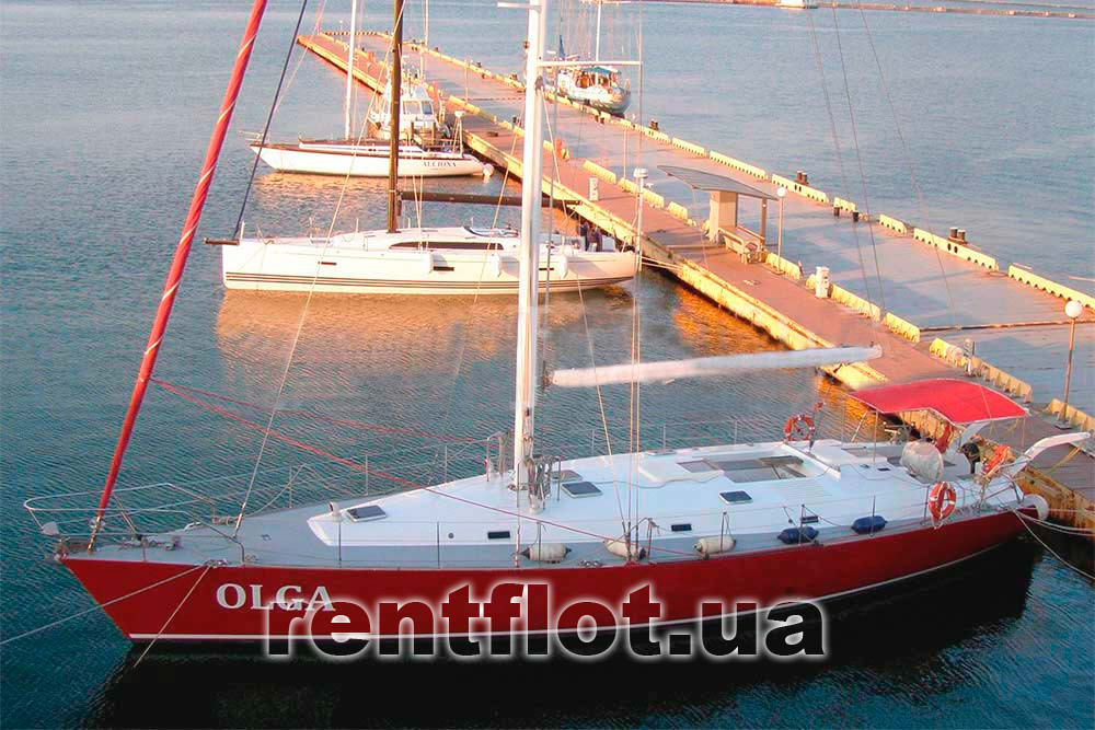 Enlarge photo of sailing yacht Olga with lowered sails Sailing yacht Olga with lowered sails