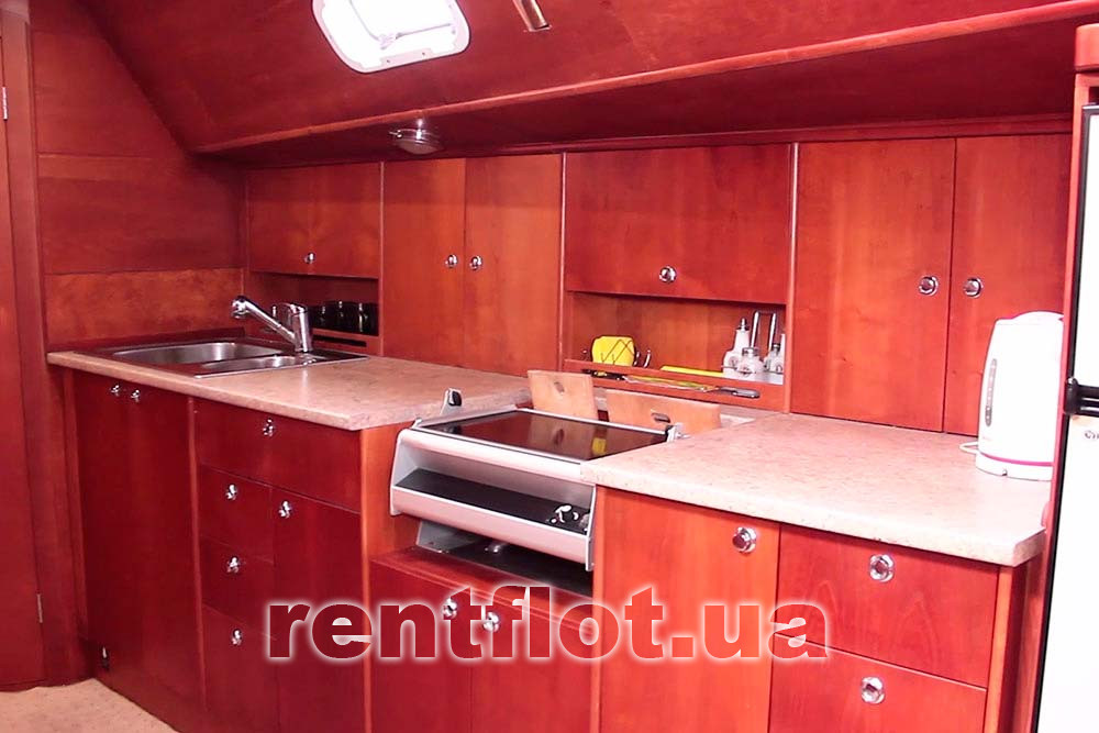 Enlarge photo of the galley of sailing yacht Olga Galley of sailing yacht Olga